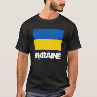 Ukraine mit ukrainischer Wappen T-Shirt