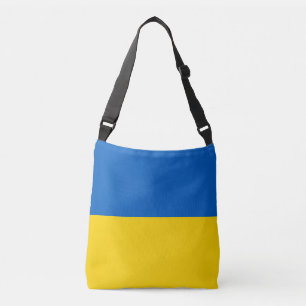 Ukraine Mode, Shopping und ukrainische Flaggenstad Tragetaschen Mit Langen Trägern