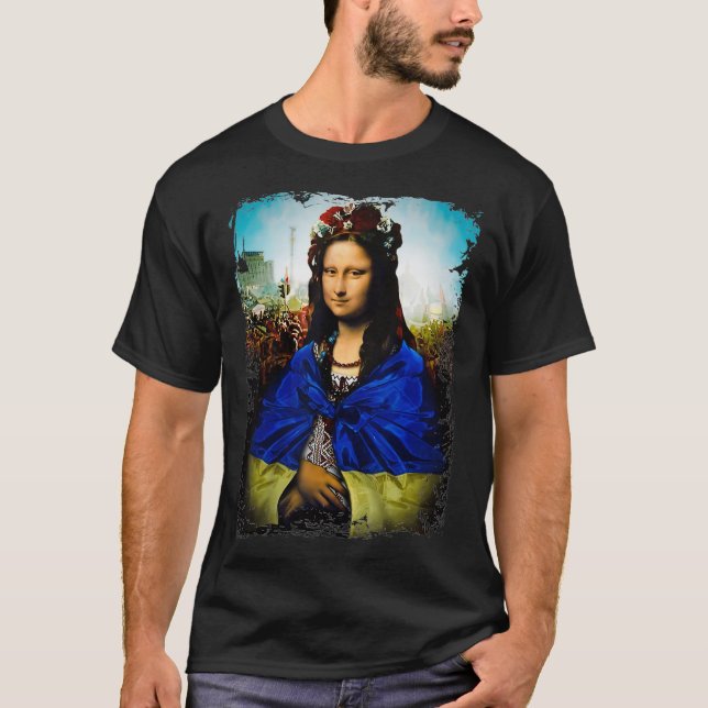 Ukraine Mona Lisa Ukraina Ukrainische Niedliche Gr T-Shirt (Vorderseite)