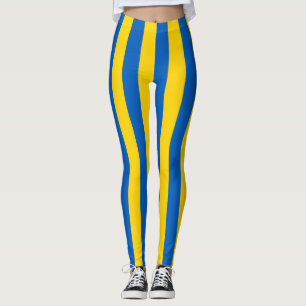 Ukraine Nationale Flaggenfarben Vertikal gestreift Leggings