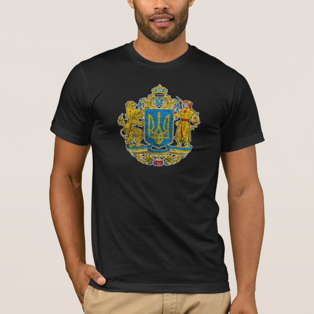 Ukraine, nationales Emblem T-Shirt (Vorderseite)