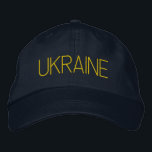 UKRAINE Navy Blue and Thinn Yellow Bestickte Baseballkappe<br><div class="desc">UKRAINE Navy Blue and Thin Yellow bestickt Hat,  um Ihre Unterstützung für die Ukraine zeigen!</div>