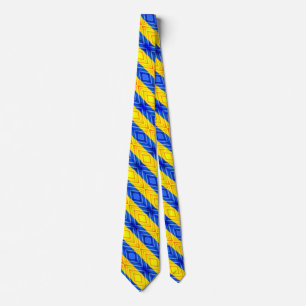 Ukraine Neck Tie Freedom Ukrainian Flag Krawatte