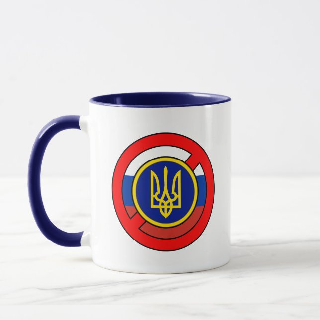 Ukraine - Nicht Russland Tasse (Links)