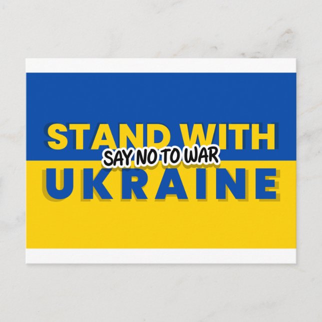 ukraine no war postkarte (Vorderseite)