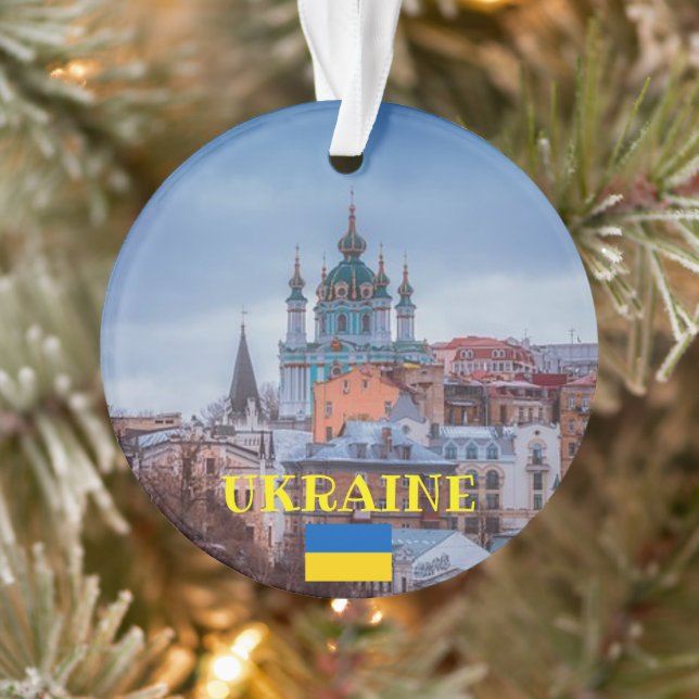 Ukraine Panorama Weihnachtsschmuck Ornament (Baum)