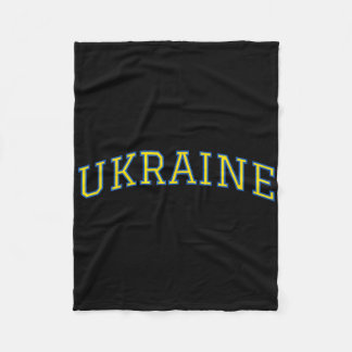 Ukraine - Patriotischer Stolz Unterstützung  Fleecedecke
