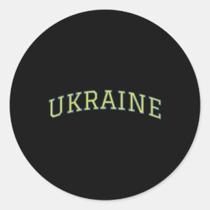 Ukraine - Patriotischer Stolz Unterstützung Runder Aufkleber