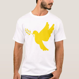 Ukraine Peace Dove Gold T-Shirt