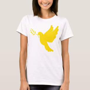 Ukraine Peace Dove Gold T-Shirt