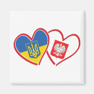 Ukraine-Polen-Adlerflagge Magnet