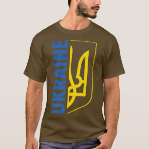 Ukraine Pride Tshirt für Männerbekleidung Emblem U