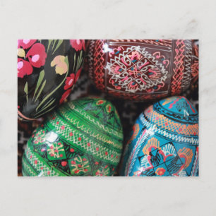 Ukraine pysanky - easter eggs feiertagspostkarte