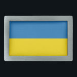 Ukraine Rechteckige Gürtelschnalle<br><div class="desc">Flagge der Ukraine. У к р а н а. Д е р ж а н в</div>