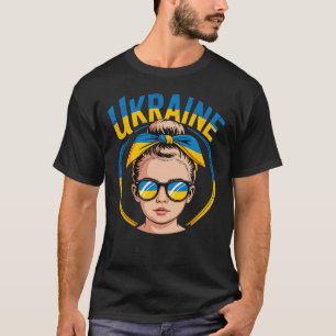 Ukraine Retro-Stil Frau Grafik Kultureller Stolz A T-Shirt