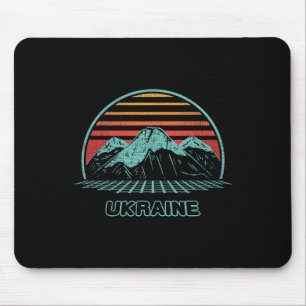 Ukraine Retro Vintage 80er Stil Mousepad