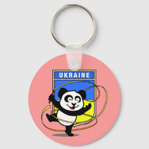 Ukraine Rhythmische Gymnastik Panda Schlüsselanhänger