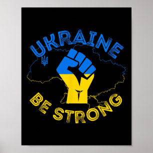 Ukraine Sei Stark Unterstütze Ukraine Stehe Mit Uk Poster