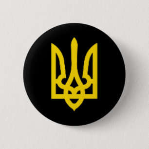 Ukraine Selenskyj Ukrainischer Dreizack Wappen Ze Button