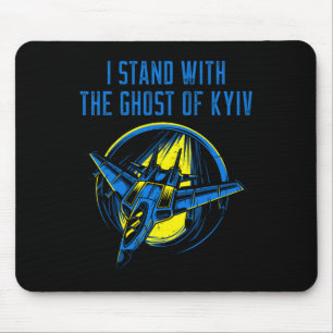 Ukraine-Shirt – Ace-Pilot I Stand With The Ghost O Mousepad