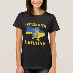 Ukraine-Shirt Ich stehe mit der Ukraine Ukrainisch T-Shirt