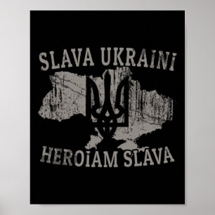 Ukraine-Shirt Ukrainisch Zelensky Tryzub Militär  Poster