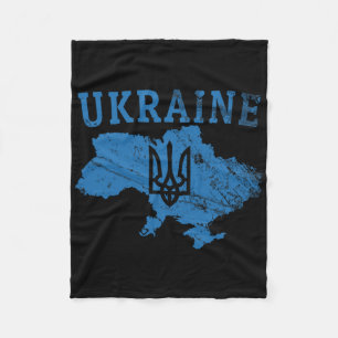 Ukraine-Shirt Zelensky Ukrainischer Tryzub Patriot Fleecedecke
