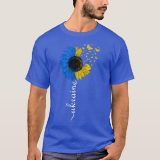 Ukraine Sonnenblume Flagge Vintag ukrainische Flag T-Shirt