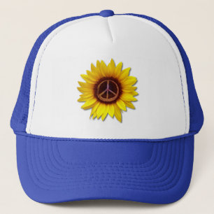 Ukraine Sonnenblume Friedenssymbol Zeichen Anti-Kr Truckerkappe