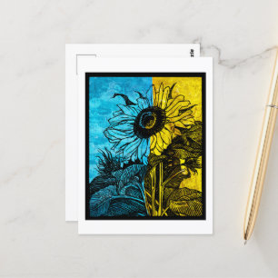 Ukraine Sonnenblume Postkarte
