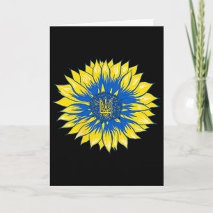 Ukraine Sonnenblume Taschenstil Retro Floral Ukrai Karte