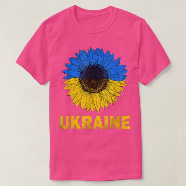 Ukraine Sonnenblume ukrainische Flagge Frieden Ukr T-Shirt (Design vorne)