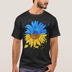 Ukraine Sonnenblume ukrainische Flagge T-Shirt