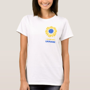 Ukraine Sonnenblume Ukrainische Unterstützung Pat T-Shirt