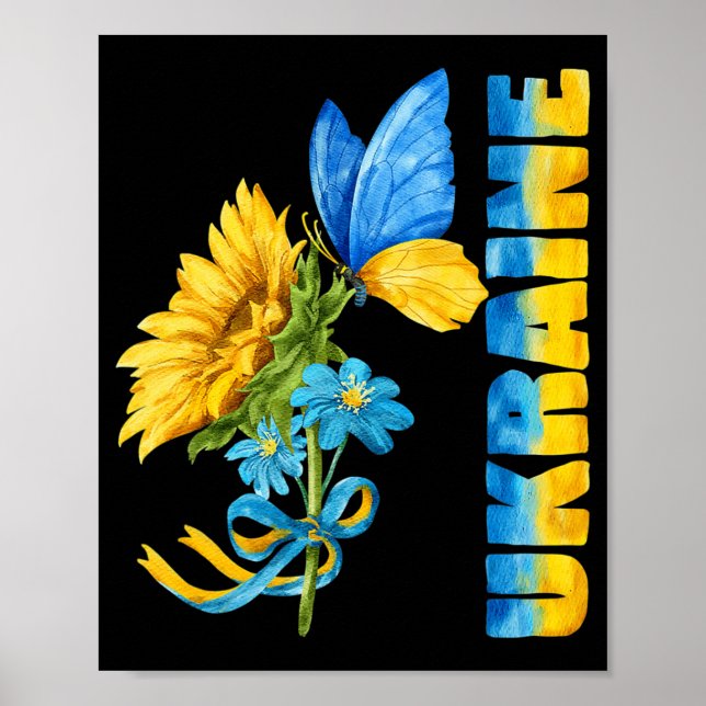 Ukraine Sonnenblumen 8 Poster (Vorne)