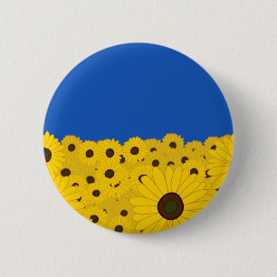 Ukraine Sonnenblumen Button