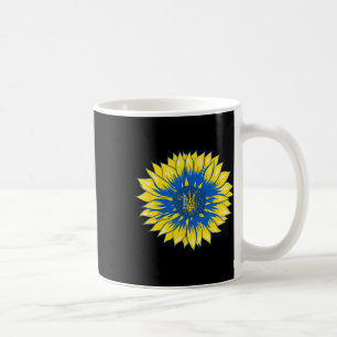 Ukraine Sonnenblumen-Shirt Retro Floral Ukrainisch Kaffeetasse