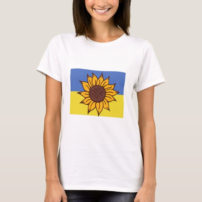 Ukraine Sonnenblumen-T - Shirt (Vorderseite)
