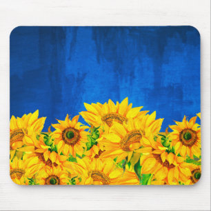 Ukraine Sonnenblumenbanner Mousepad