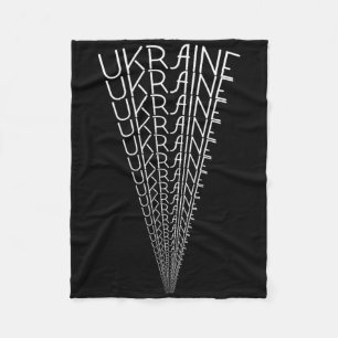 Ukraine Spotlight Wortkunst - Einzigartiges Ukrain Fleecedecke