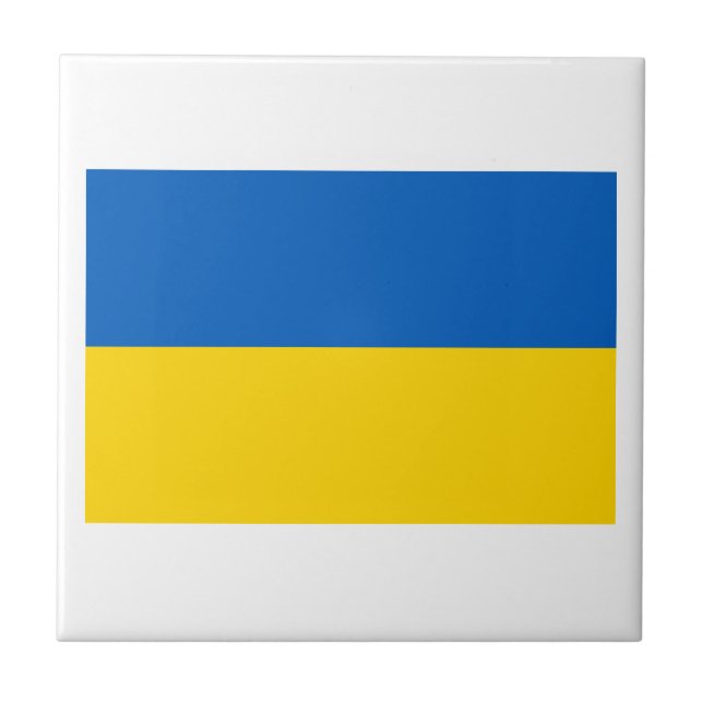 Ukraine-Staatsflagge Fliese (Vorderseite)