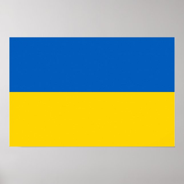 Ukraine-Staatsflagge Poster (Vorne)