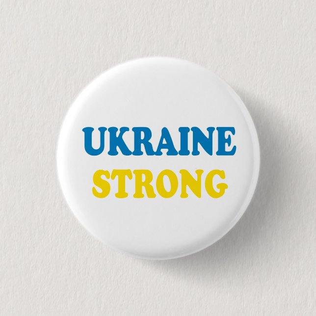 Ukraine stark button (Vorderseite)