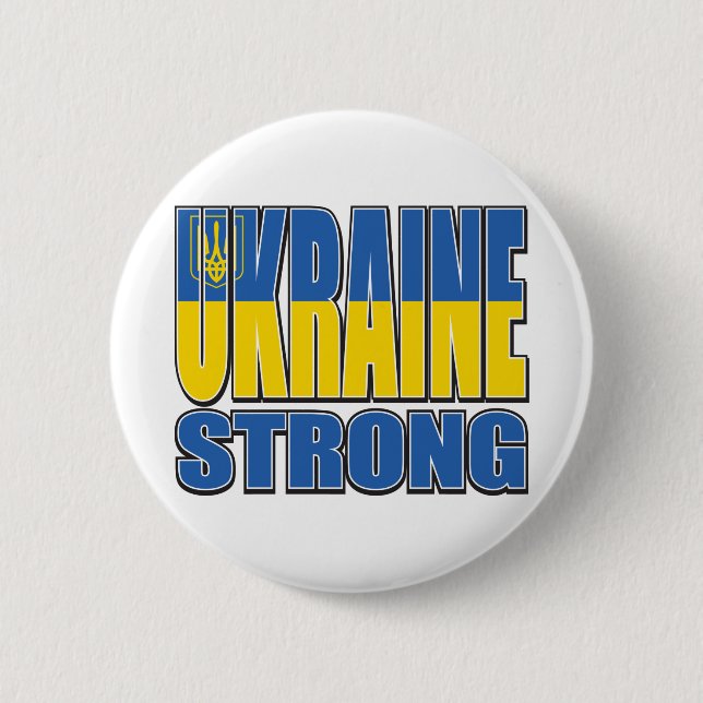 Ukraine stark button (Vorderseite)