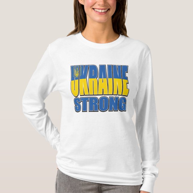 Ukraine stark T-Shirt (Vorderseite)