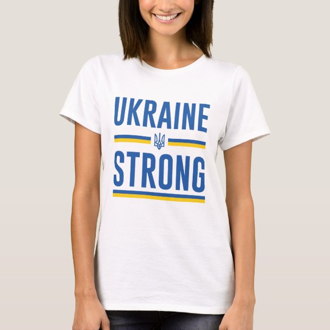 Ukraine stark T-Shirt (Vorderseite)