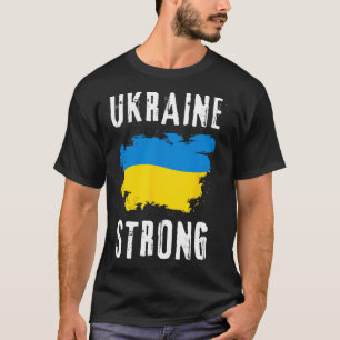 Ukraine Stark Ukrainische Flagge Stolz Vintage Män T-Shirt