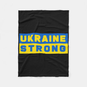 Ukraine Stark Unterstützung Ukraine Fleecedecke