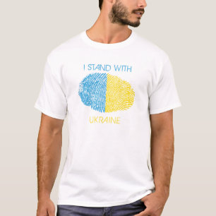 Ukraine T - Shirt Ukrainische Roots Nationalität 
