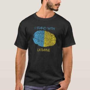 Ukraine T - Shirt Ukrainische Roots Nationalität H